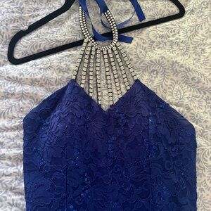 Royal Blue wedding Dress